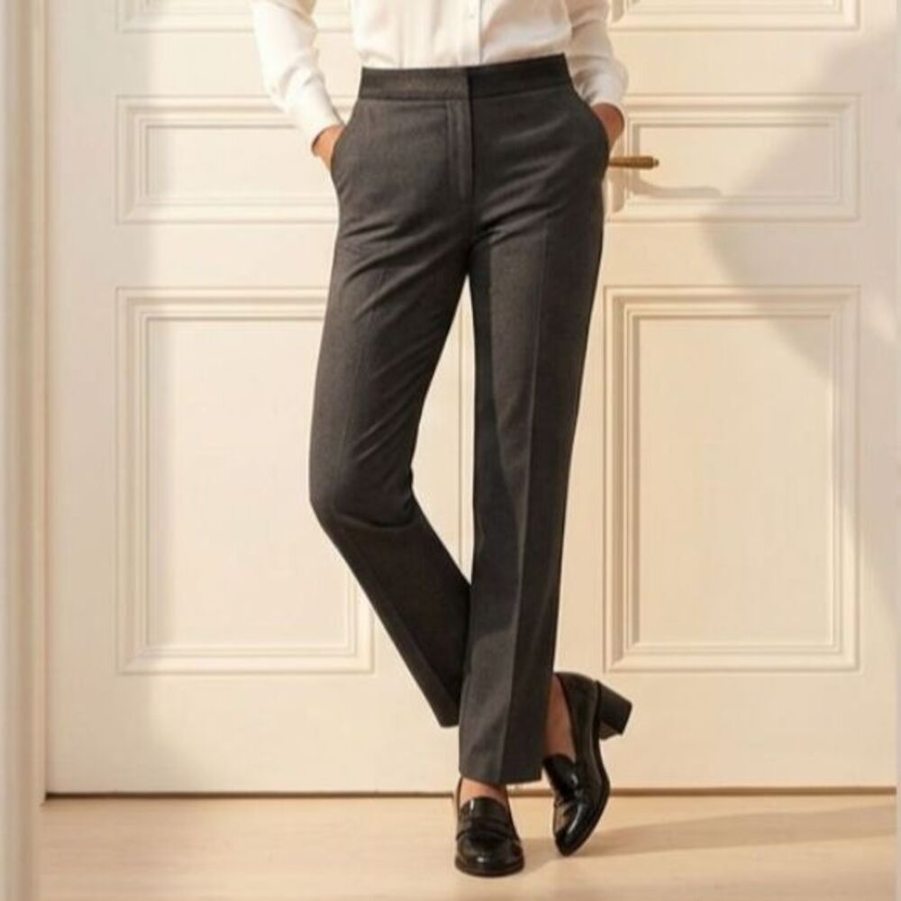 Express Editor Gray Dress Pants Size 00S Career Wear Straight Leg Trousers Work